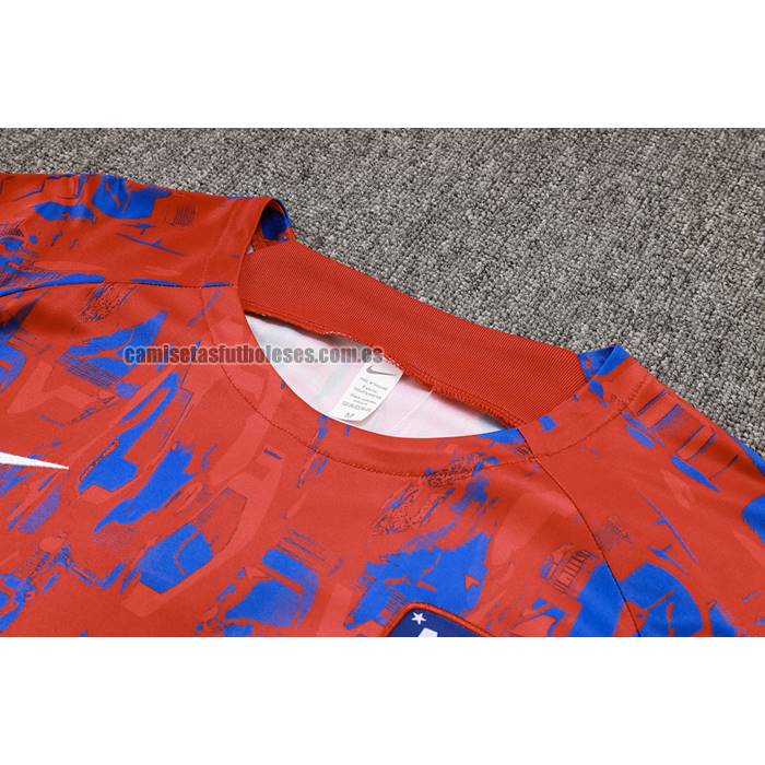 Chandal del Atletico Madrid Manga Corta 2023 2024 Rojo - Pantalon Corto